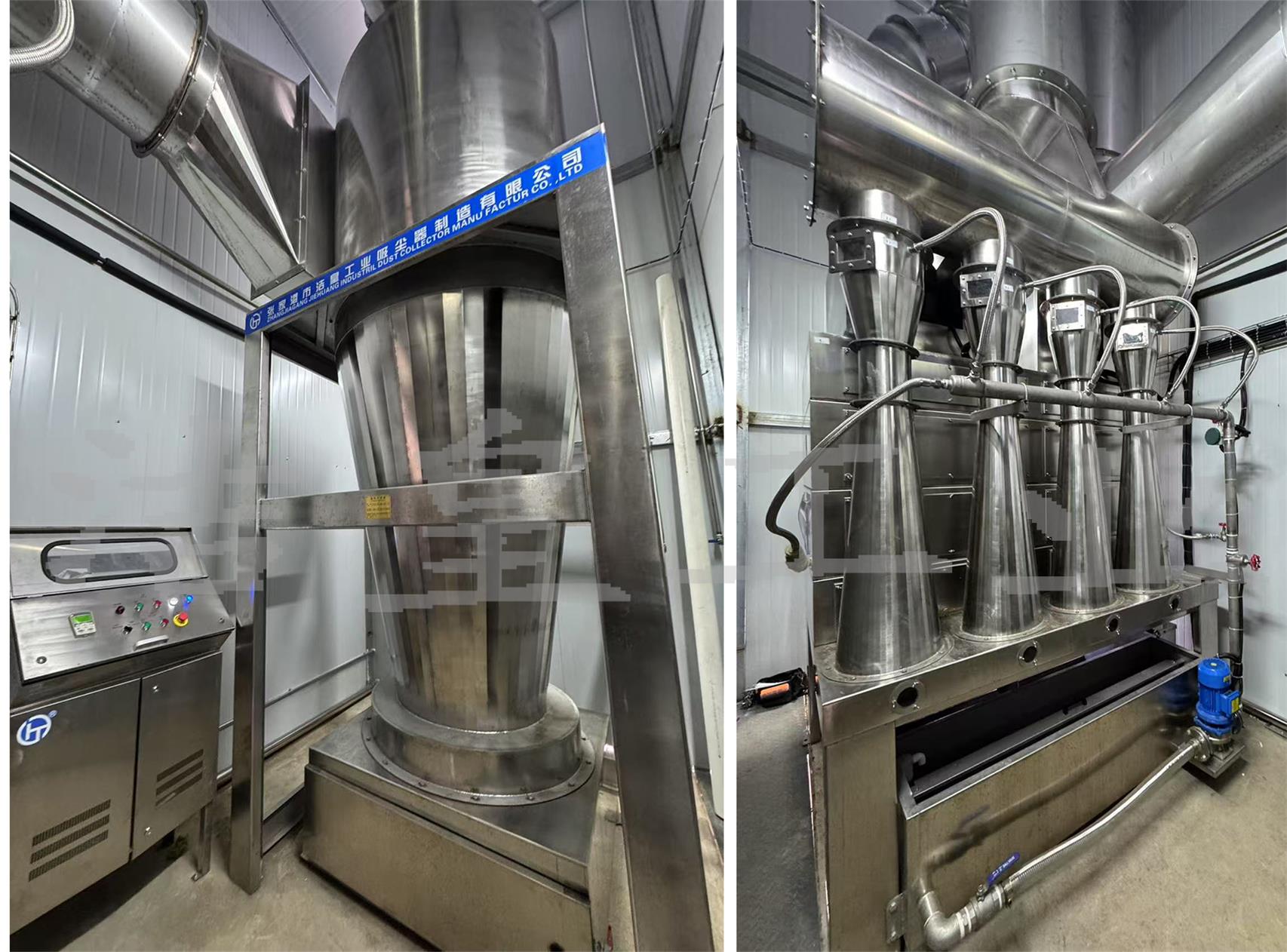 食物行业——23000风量除尘装备装置调试完毕